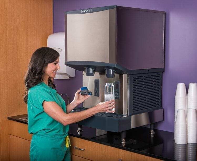 Touchless ice machines